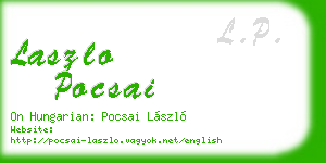 laszlo pocsai business card