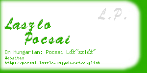 laszlo pocsai business card